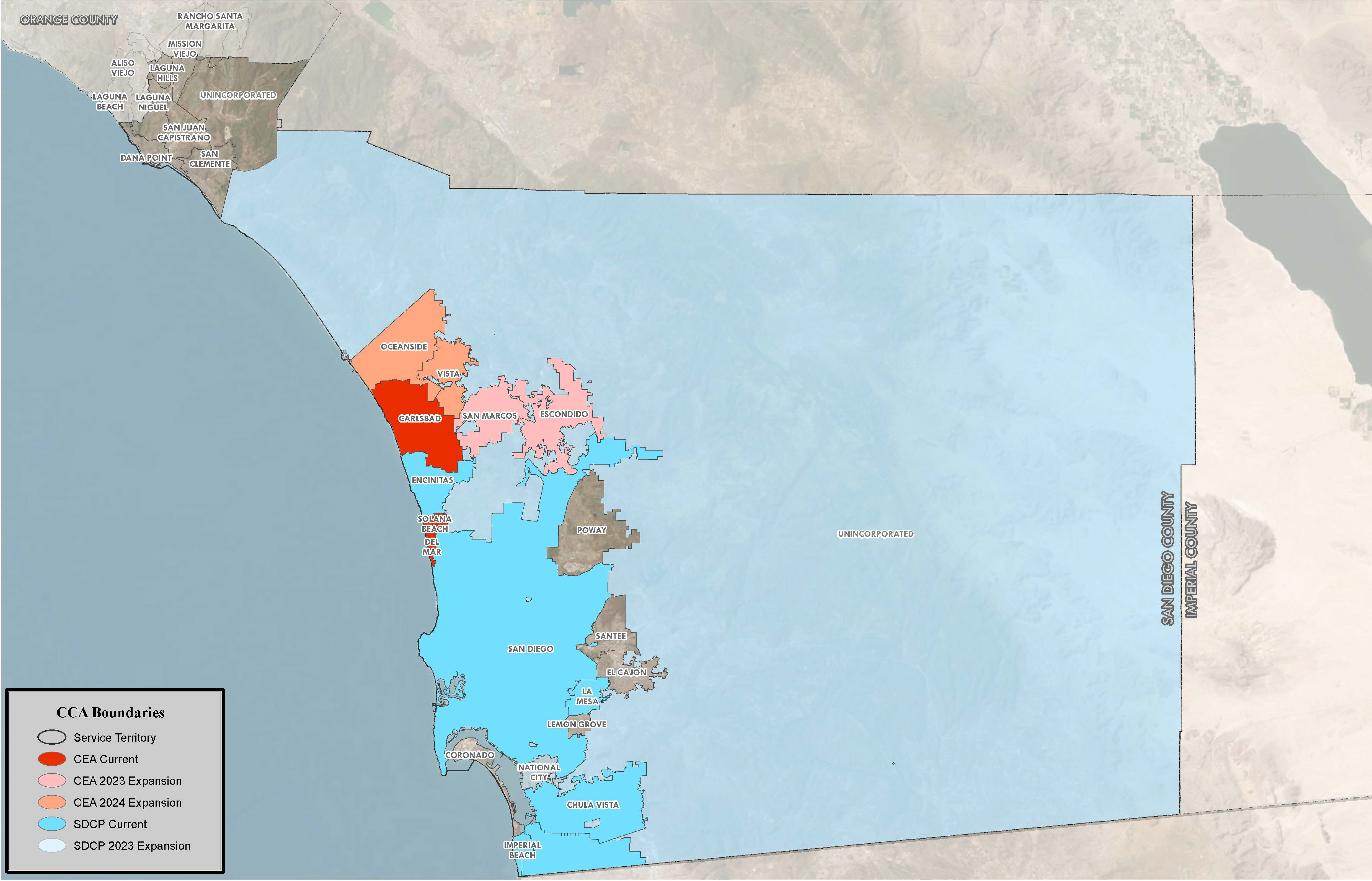 Active CCAs San Diego Gas & Electric